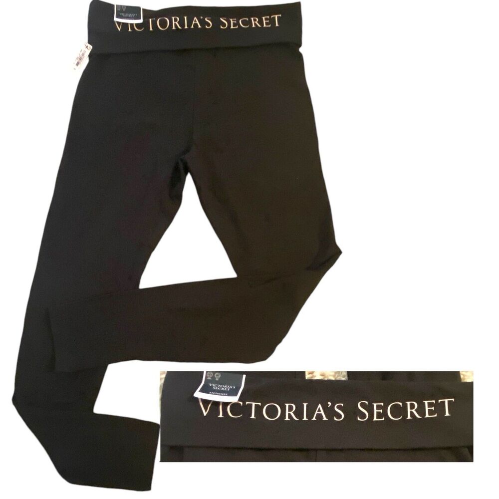 BRAND NEW VICTORIAS SECRET BLACK LEGGINGS ACTIVEWEAR YOGA ULTRA SOFT SMALL